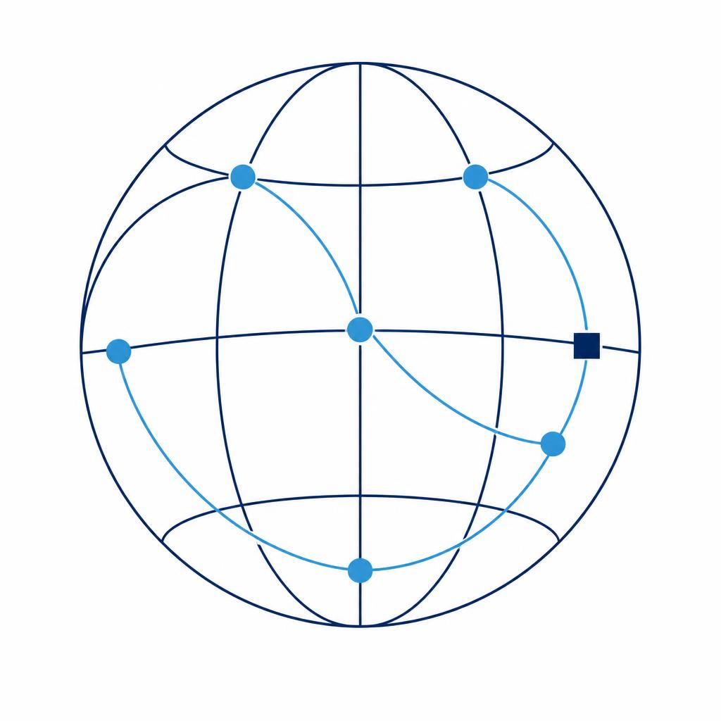 Globe with connected markets